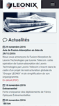 Mobile Screenshot of leonix.fr